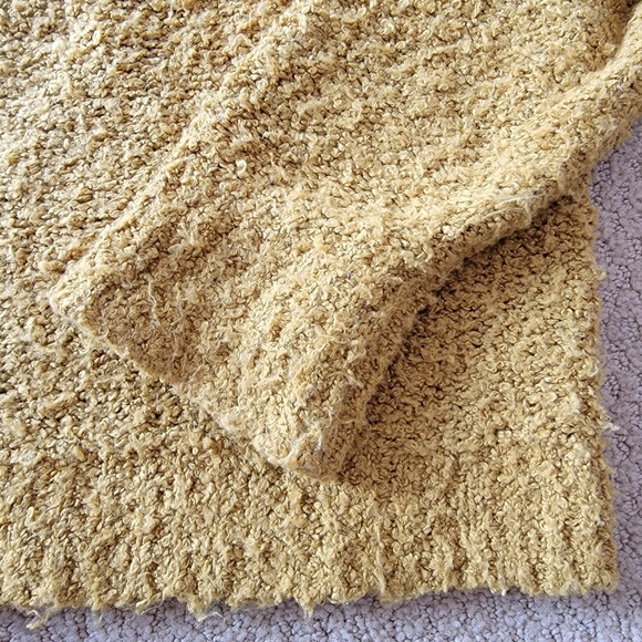 Free People V-neck Pullover Sweater Size S Mustard Yellow - Picture 4 of 8